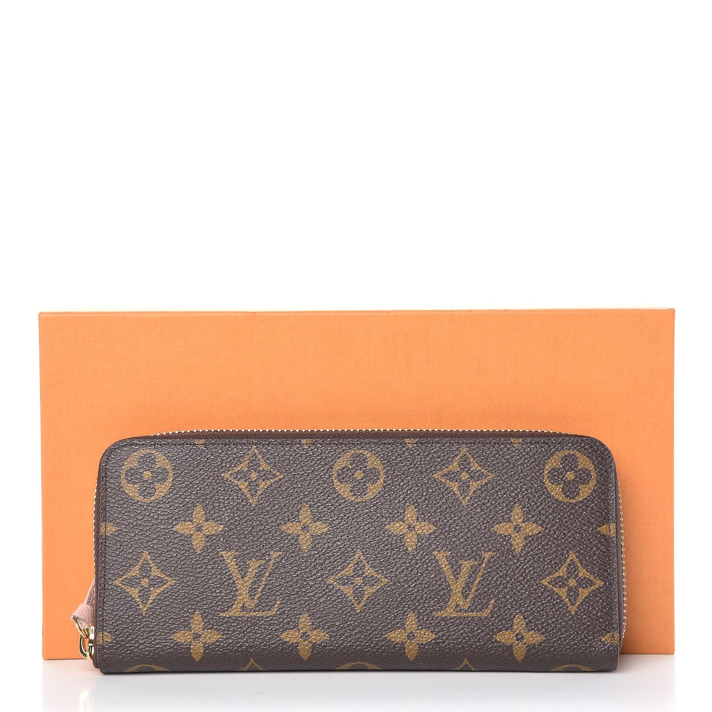 Monogram Clemence Wallet Rose Ballerine