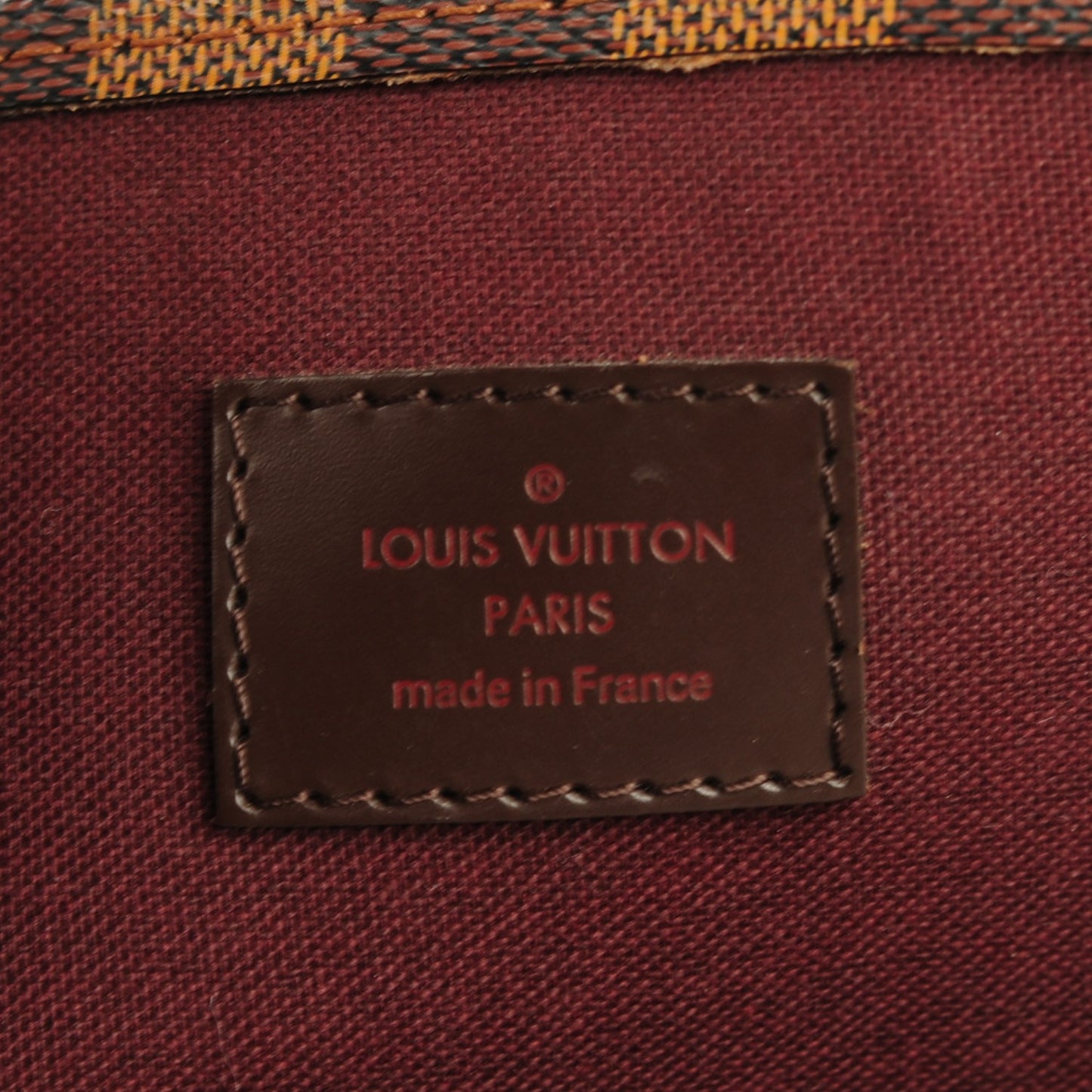 Damier Ebene Sac Plat