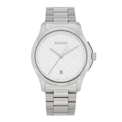 Gucci Stainless Steel 38mm G-Timeless Diamante Quartz Watch 1 of 5
