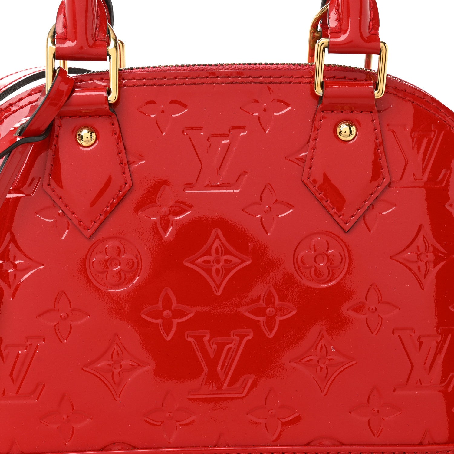 Louis Vuitton Vernis Alma BB Cherry 8 of 11