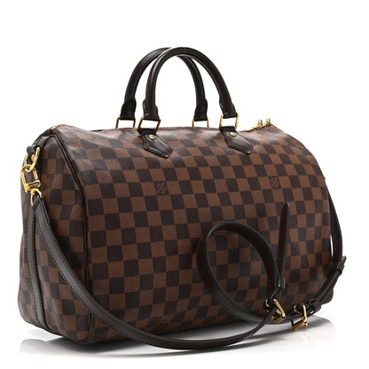 Louis Vuitton Damier Ebene Speedy Bandouliere 35 3 of 10