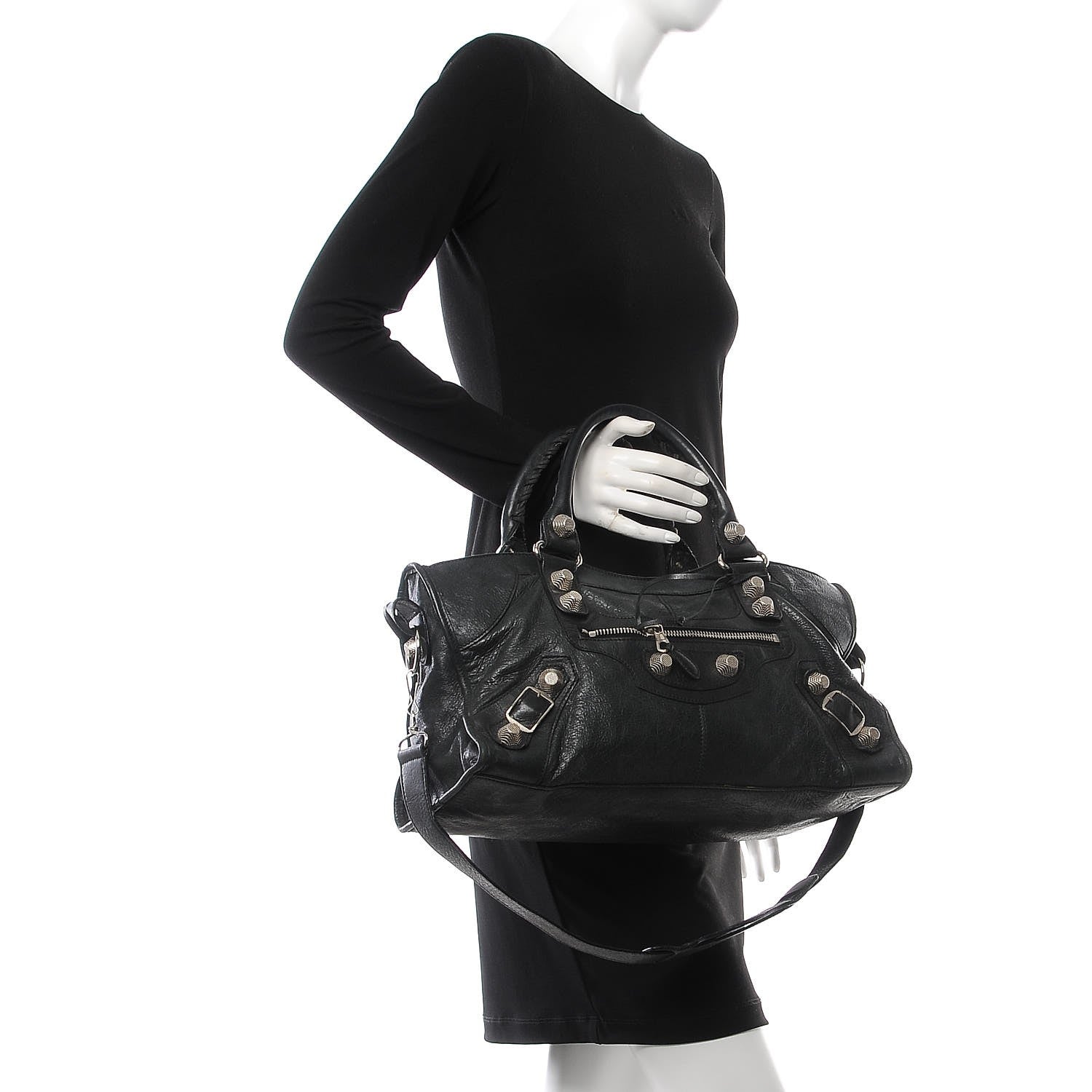 Balenciaga Agneau Giant 21 Silver Hardware Part Time Anthracite 2 of 15