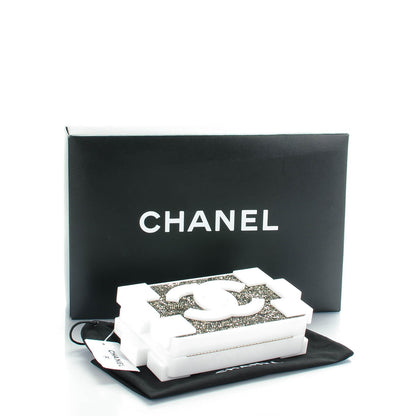 Chanel Plexiglass Crystal Lego Clutch White 4 of 7