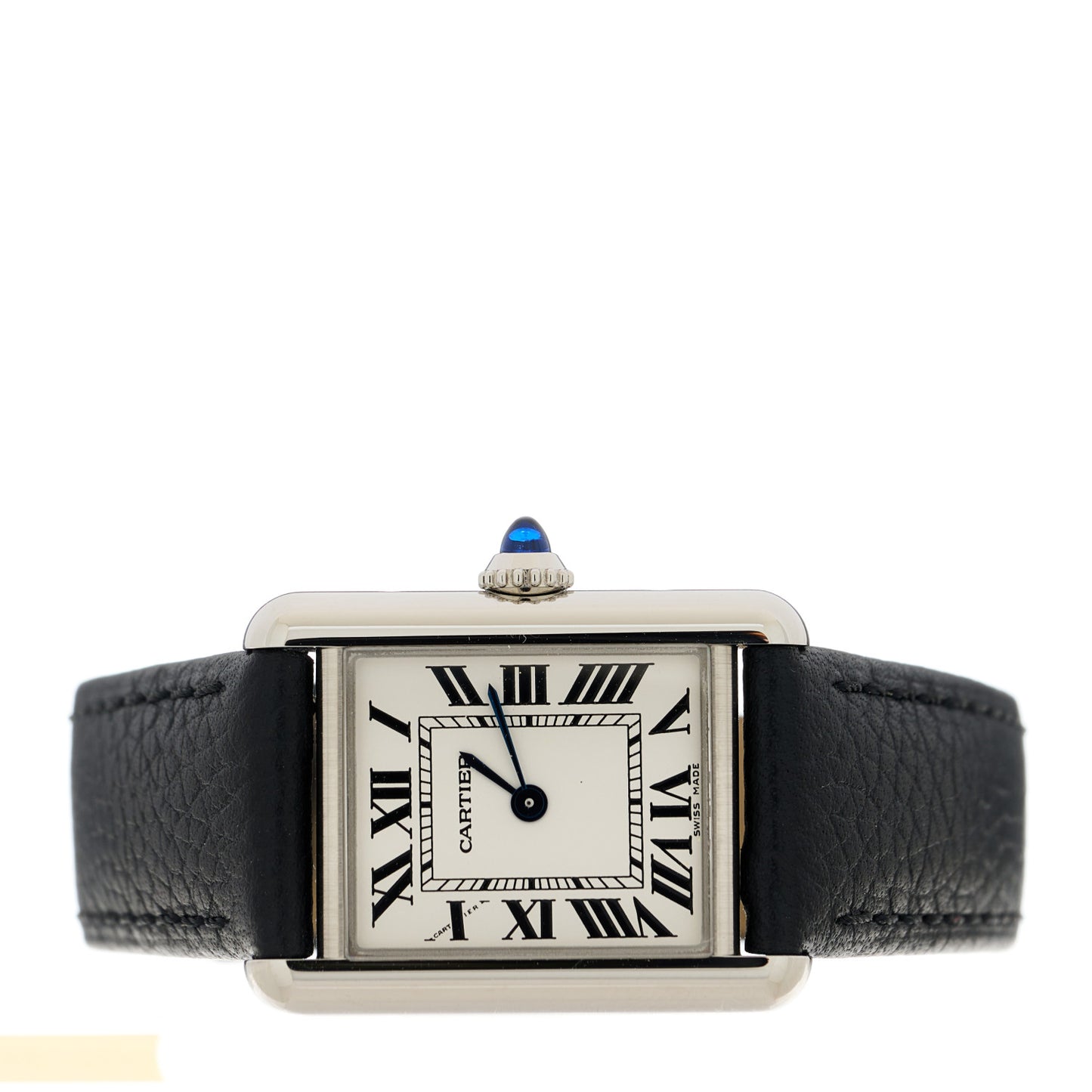 Stainless Steel Calfskin 22mm Must de Cartier Tank Quartz Watch
