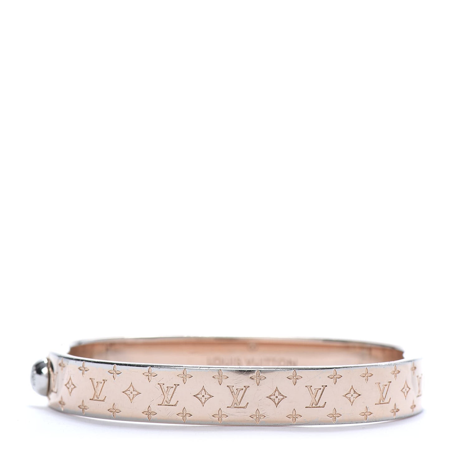 Monogram Nanogram Cuff S Pink Gold