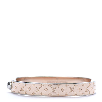 Louis Vuitton Monogram Nanogram Cuff S Pink Gold 1 of 7