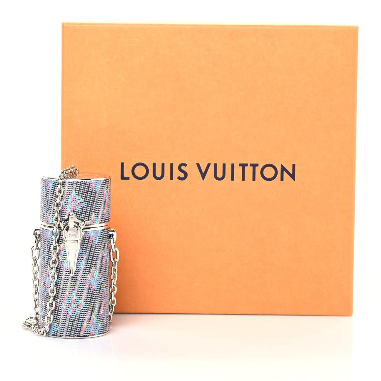 Monogram LV Pop Chain Lipstick Case Blue