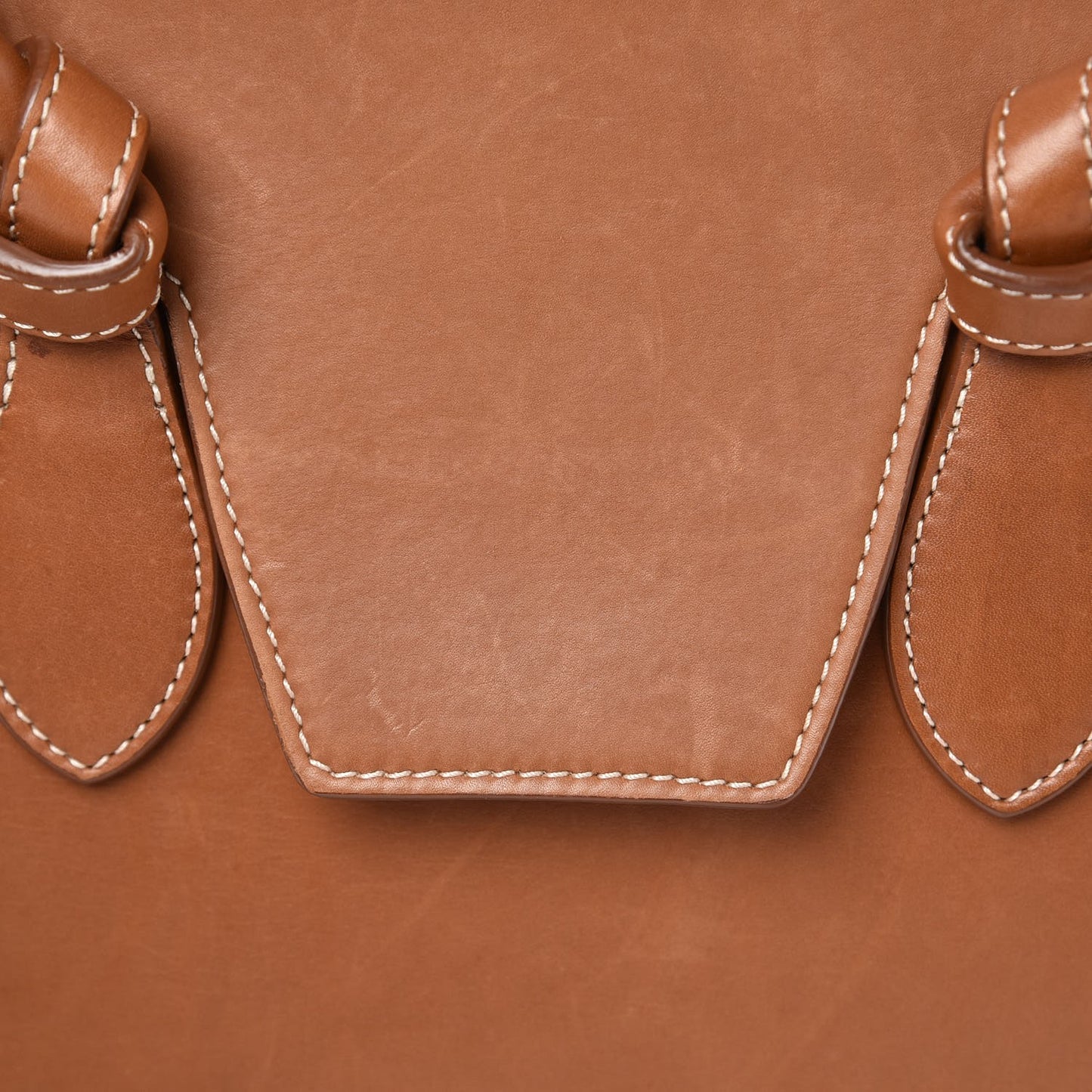 Natural Calfskin Mini Tie Knot Tote Tan