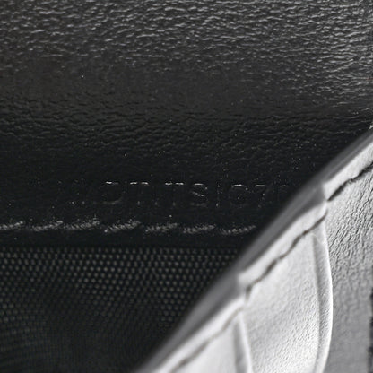 Burberry Calfskin Embossed TB Print Bi-Fold Wallet Black White 8 of 8