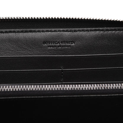 Bottega Veneta Nappa Intrecciato Zip Around Wallet Black 6 of 9