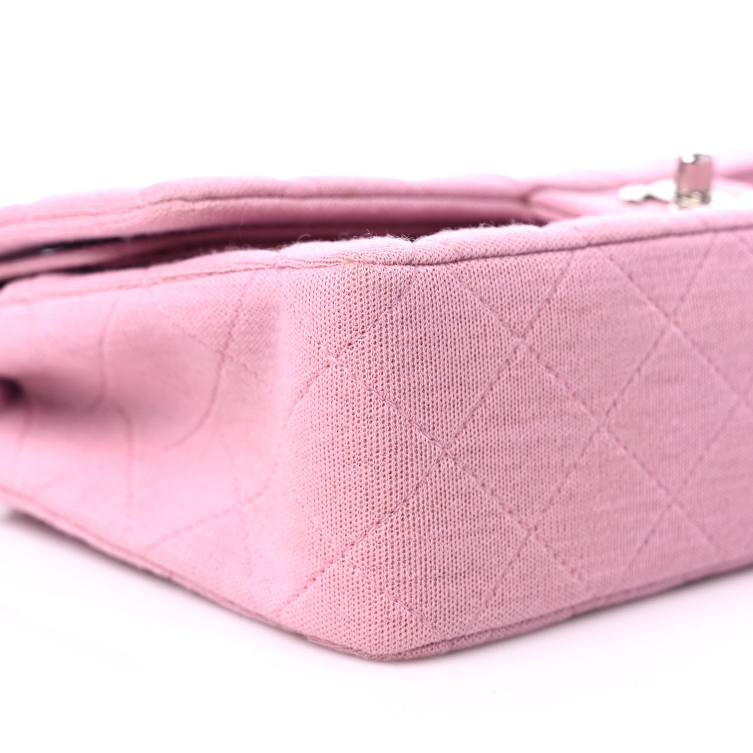 Chanel Jersey Quilted Medium Double Flap Pink 7 of 11