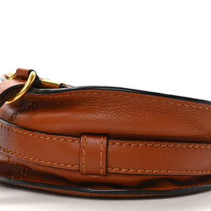 Chloe Grained Calfskin Small Marcie Saddle Bag Tan 9 of 9