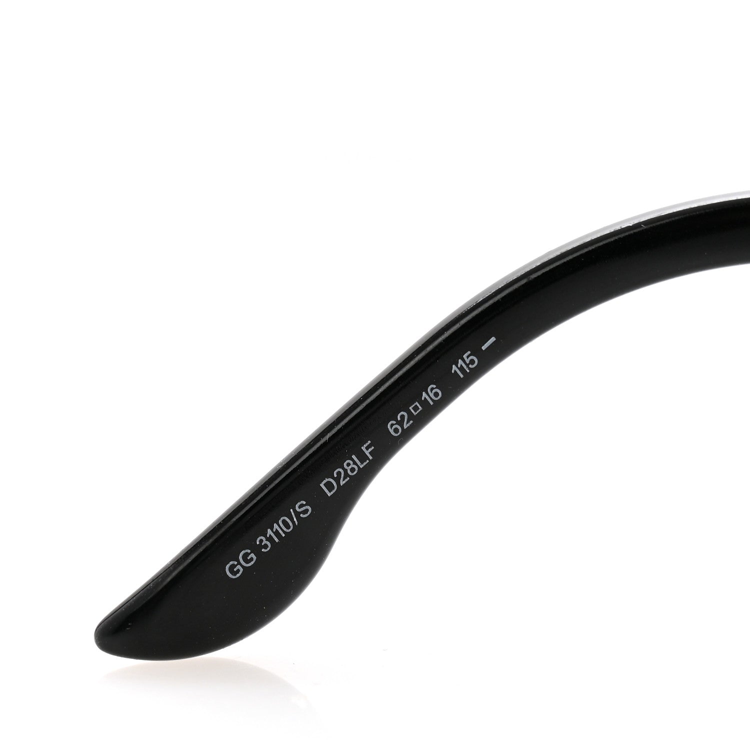 Gucci GGWeb Sunglasses 3110/S Black 6 of 7
