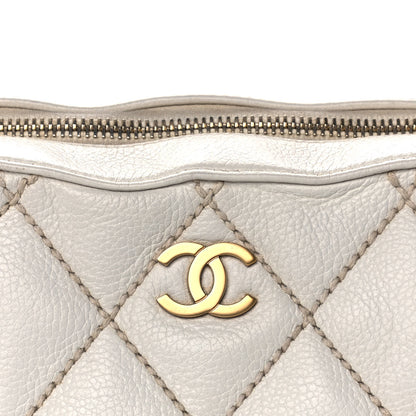 Chanel Calfskin Wild Stitch Surpique Hobo Ivory 9 of 13