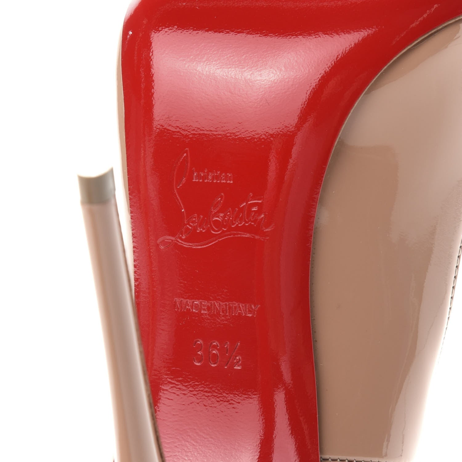 Christian Louboutin Patent So Kate 120 Pumps 36.5 Nude 9 of 11