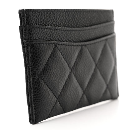 Chanel Caviar Quilted Card Holder Black 3 of 9