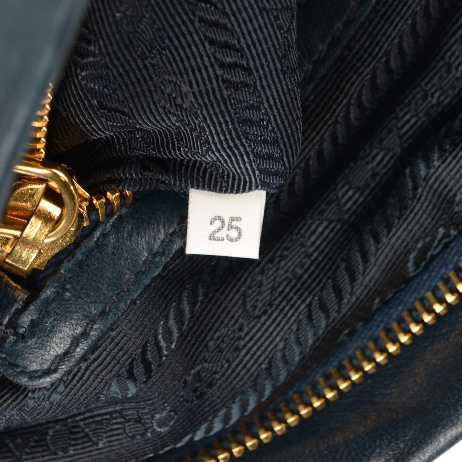 Prada Nappa Antique Shoulder Bag Denim 9 of 10