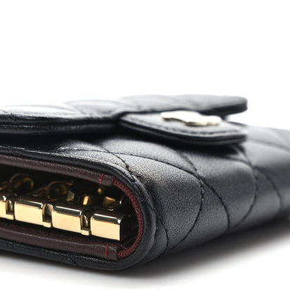 Chanel Lambskin Quilted 4 Key Holder Black 7 of 11