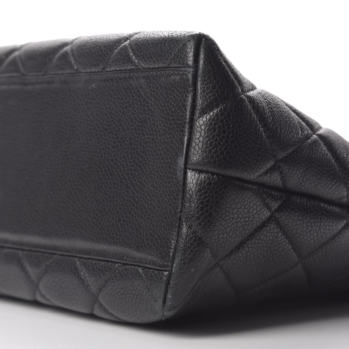 Caviar Quilted Jumbo Kelly Flap Black