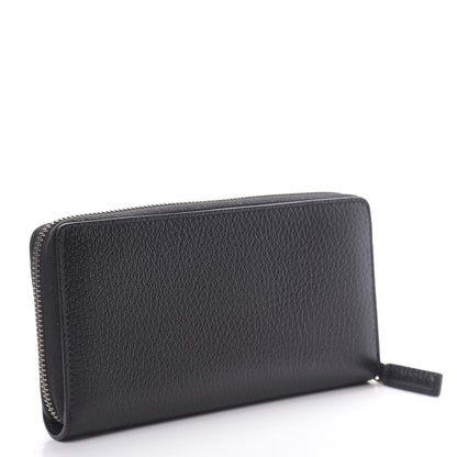 Gucci Calfskin Web Zip Around Wallet Black 2 of 8