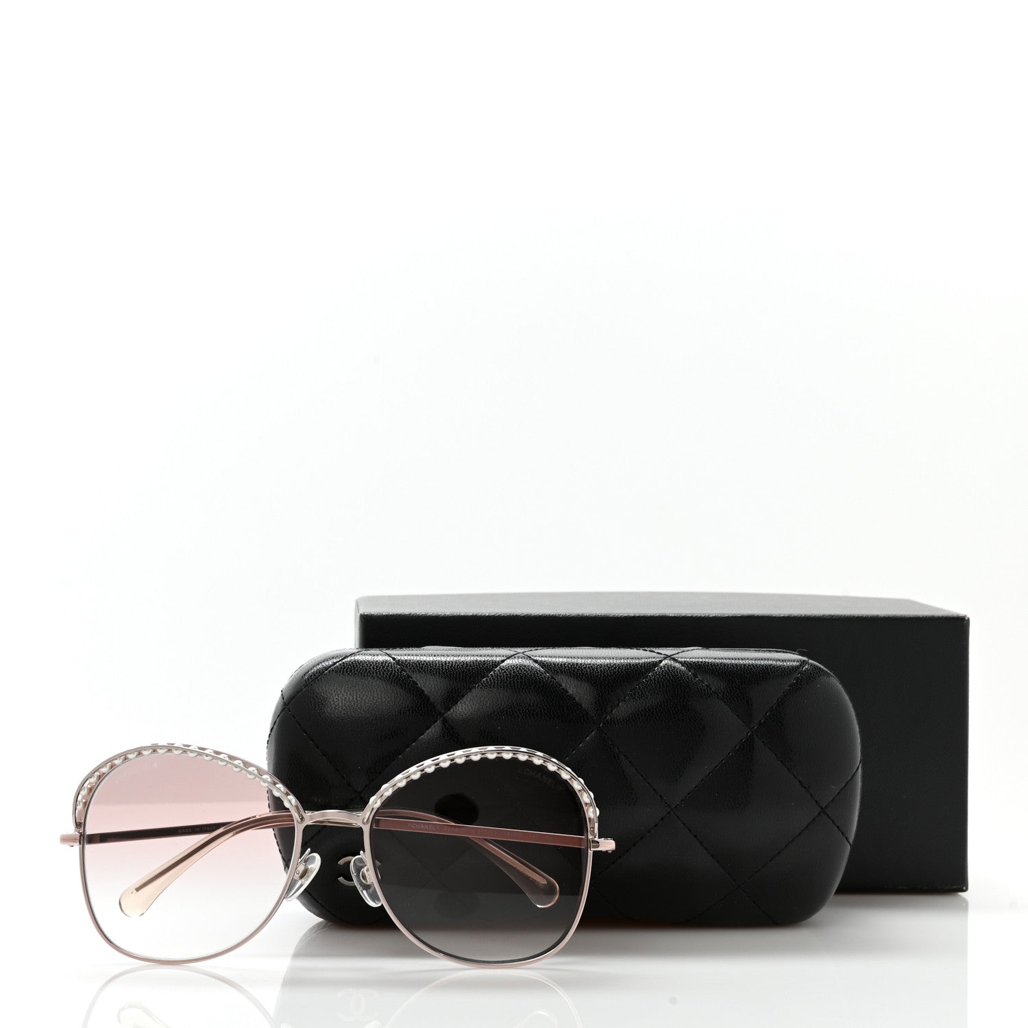 Chanel Pearl Sunglasses 4246-H Pink Gold 8 of 8