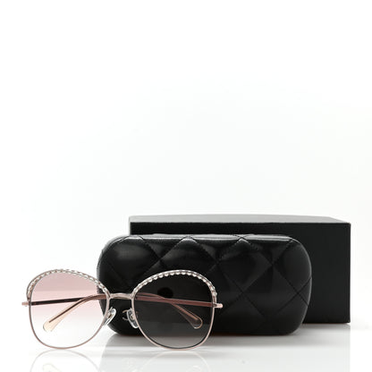 Chanel Pearl Sunglasses 4246-H Pink Gold 8 of 8