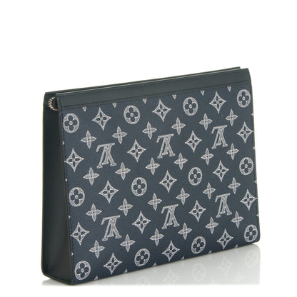 Louis Vuitton Savane Monogram Chapman Lion Pochette Voyage MM Ink 3 of 7