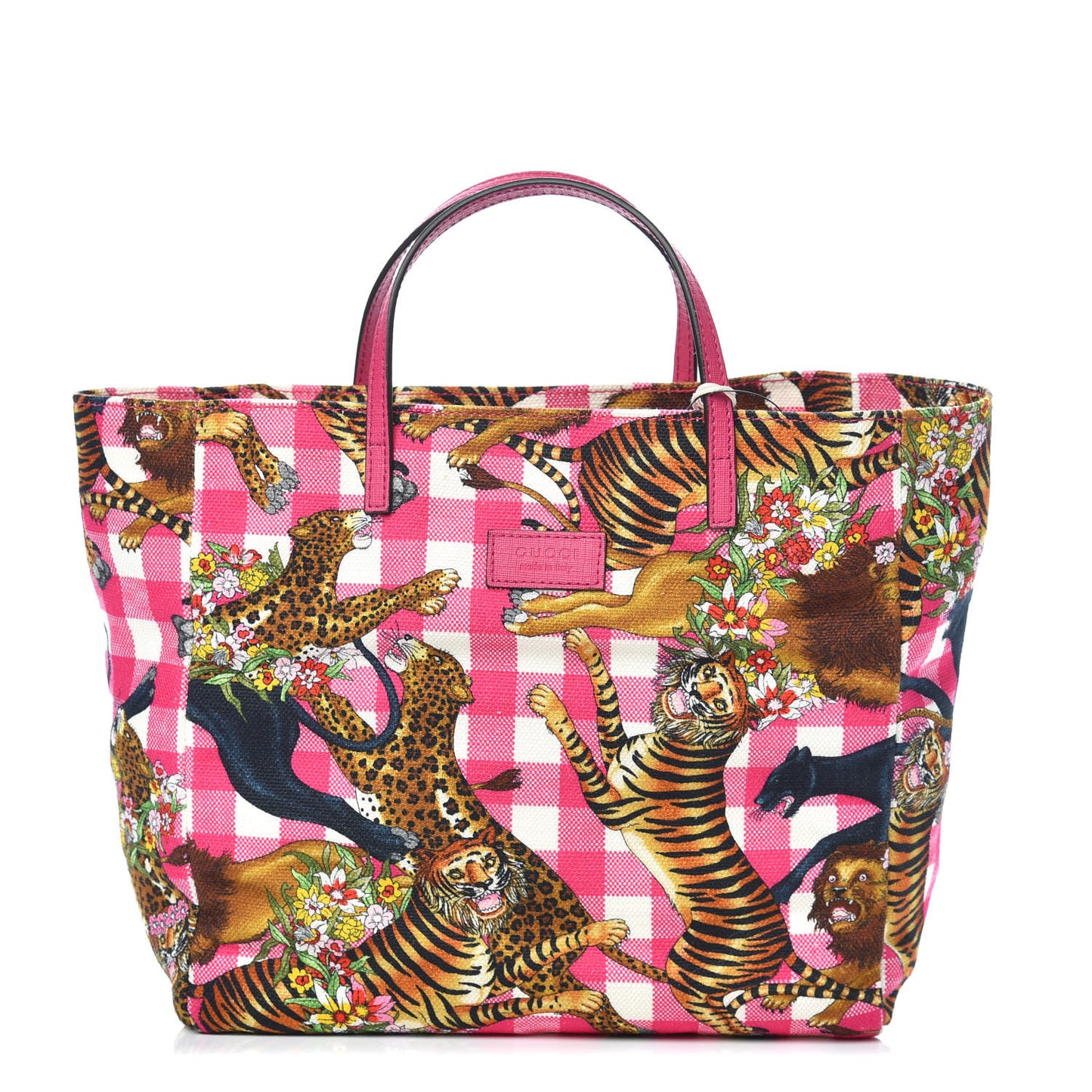 Canvas Kids Tiger Print Tote Multicolor