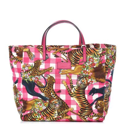 Gucci Canvas Kids Tiger Print Tote Multicolor 1 of 10