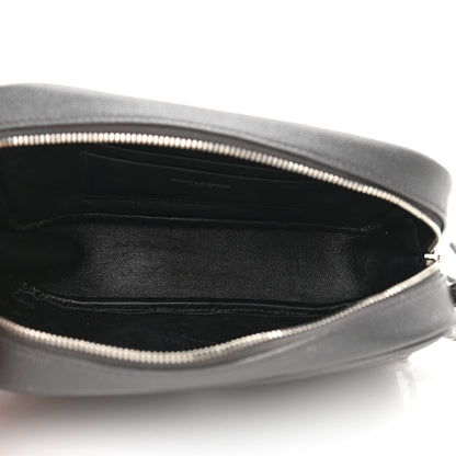 Saint Laurent Grain De Poudre Matelasse Monogram Mini Lou Camera Bag Asphalt 5 of 14