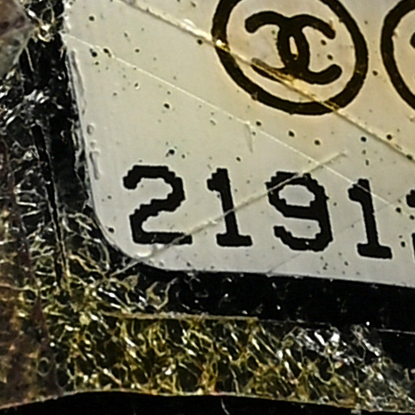 Lambskin Quilted Crest Embellished Medium Boy Flap Black White Blue