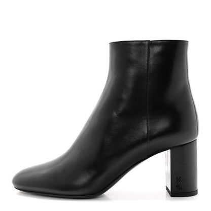 Saint Laurent Nappa Vendome Loulou Ankle Zip Boots 39.5 Black 1 of 12