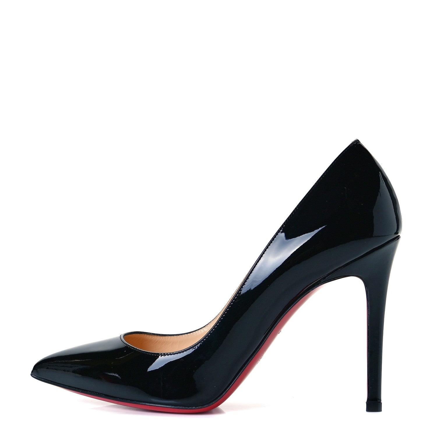 Christian Louboutin Patent Pigalle 100 Pumps 37.5 Black 1 of 9