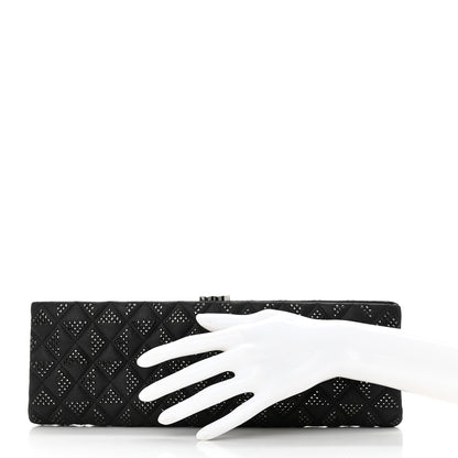 Chanel Iridescent Lambskin Crystal Quilted Clutch Black 2 of 10