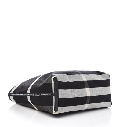 Burberry Coated Canvas Mega Check Sketchbook Medium Reversible Doodle Tote Black 8 of 10