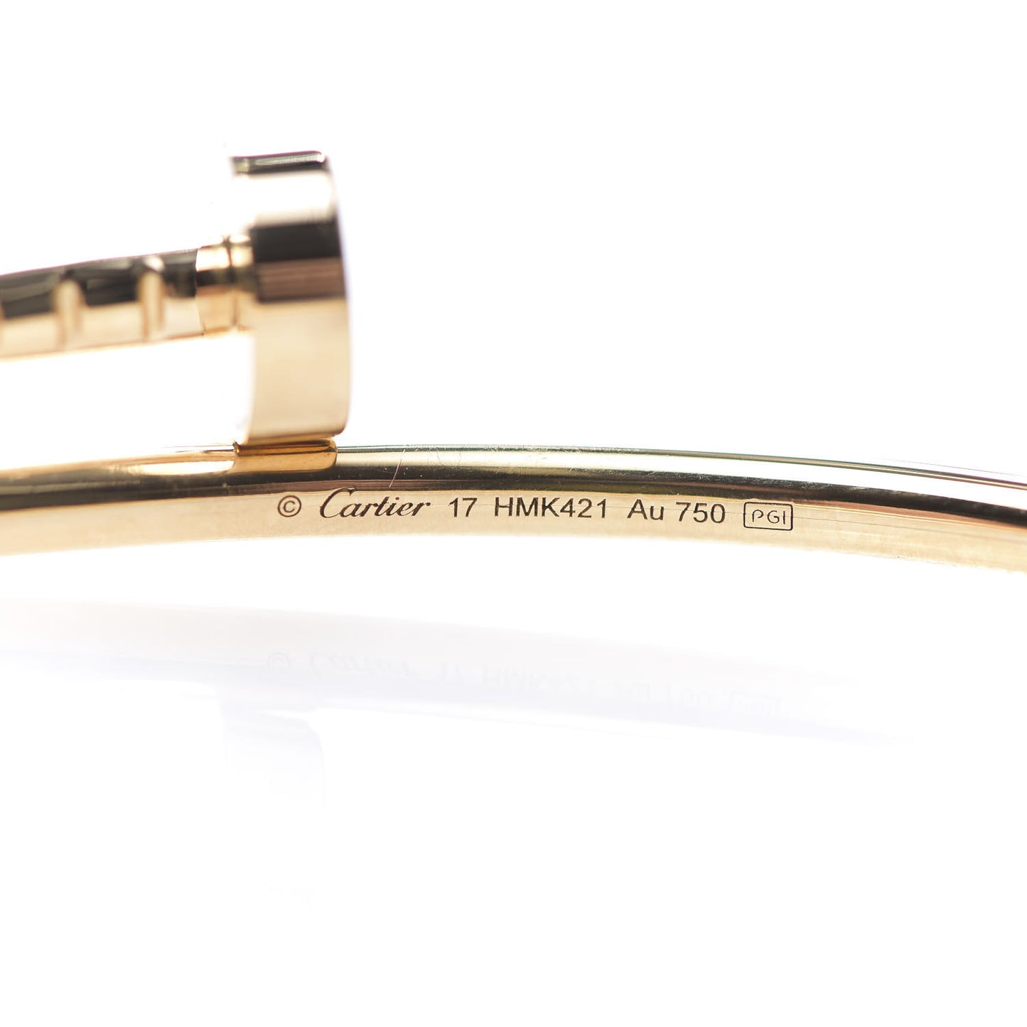 18K Yellow Gold Small Juste Un Clou Bracelet 17