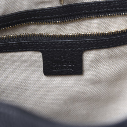 Gucci Pebbled Calfskin Medium Soho Chain Shoulder Bag Black 6 of 10