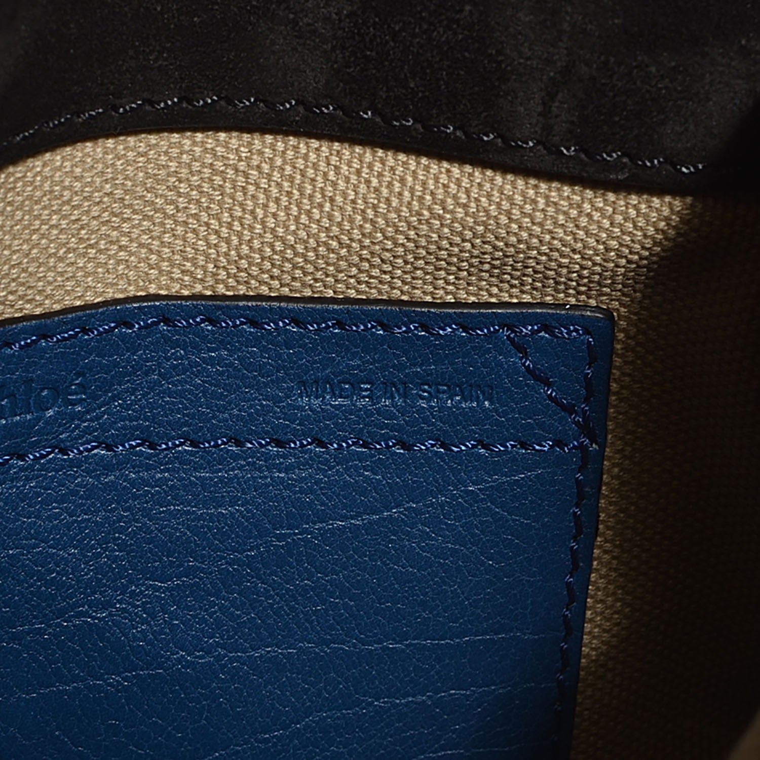 Chloe Calfskin Mini Marcie Nude Crossbody Bag Blue Velvet 7 of 9