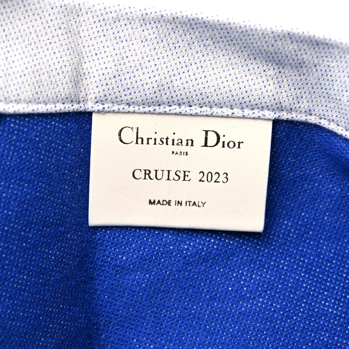 Canvas Print Cruise Tote Ivory Blue