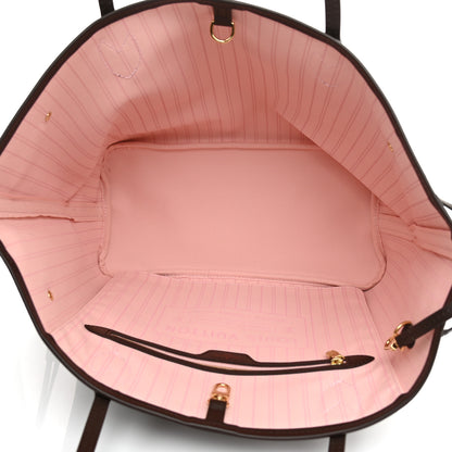 Louis Vuitton Damier Ebene Neo Neverfull MM Rose Ballerine 6 of 10