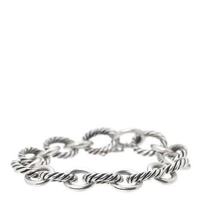 David Yurman Sterling Silver 12mm Large Oval Link Bracelet 1 of 5