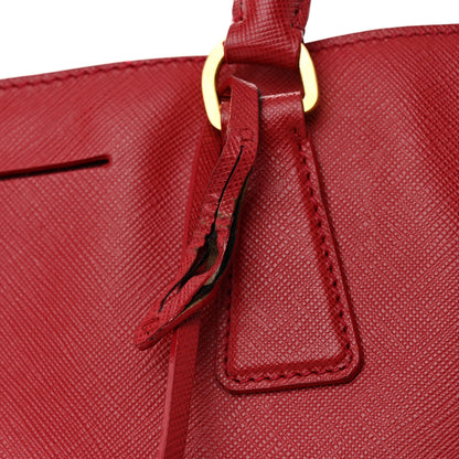 Prada Saffiano Lux Large Tote Fuoco 10 of 10