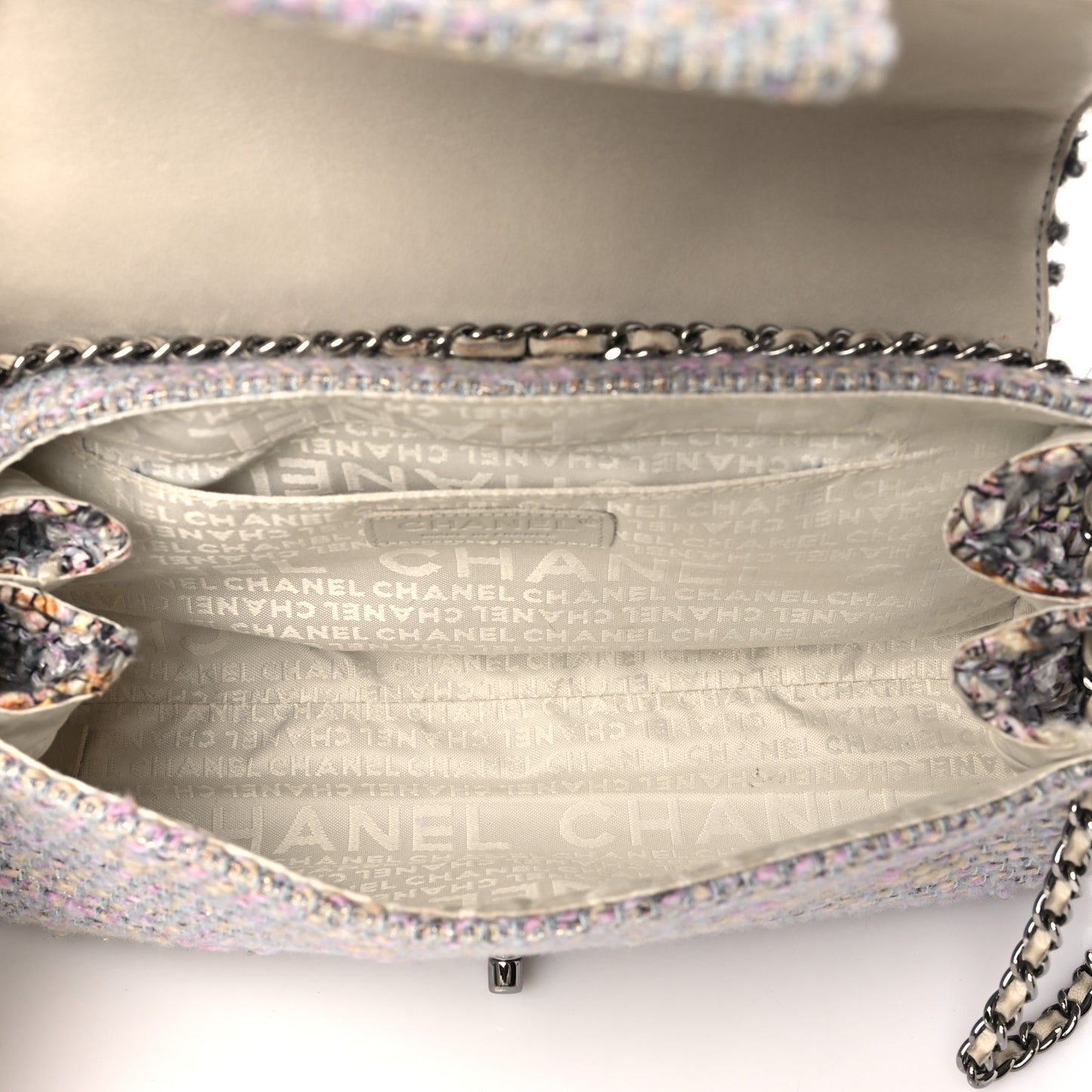 Tweed Medium Fantasy Flap Grey