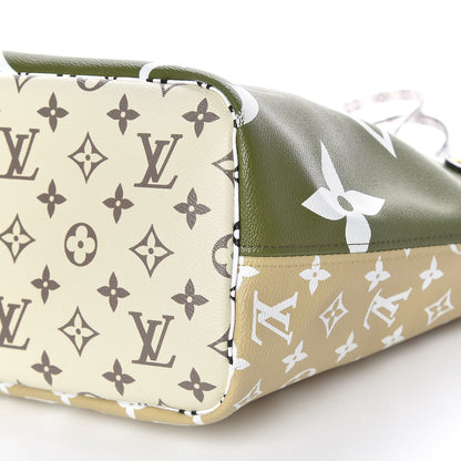 Louis Vuitton Monogram Giant Neverfull MM Kaki 16 of 17