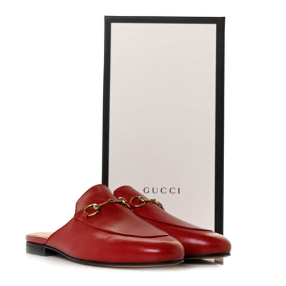 Gucci Malaga Kid Womens Princetown Slippers 39 Hibiscus Red 9 of 9