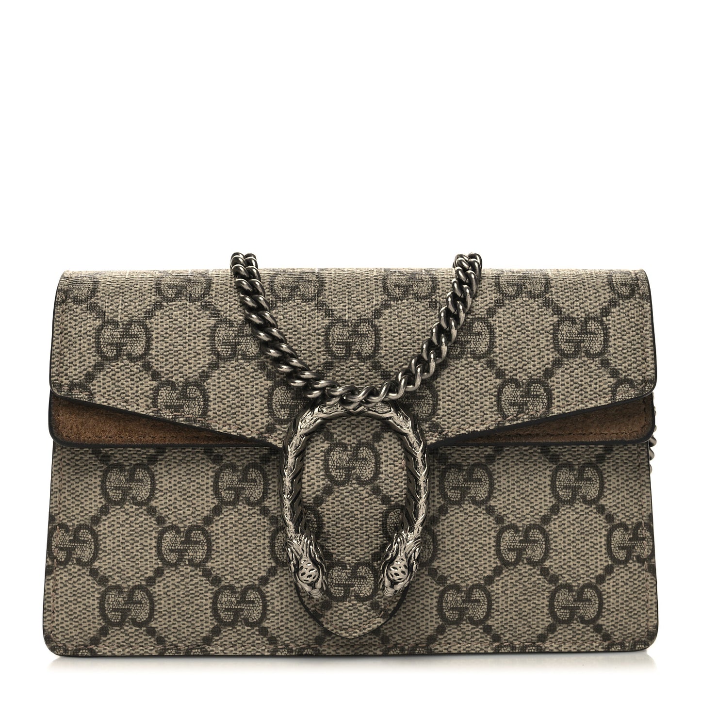GG Supreme Monogram Super Mini Dionysus Shoulder Bag Taupe