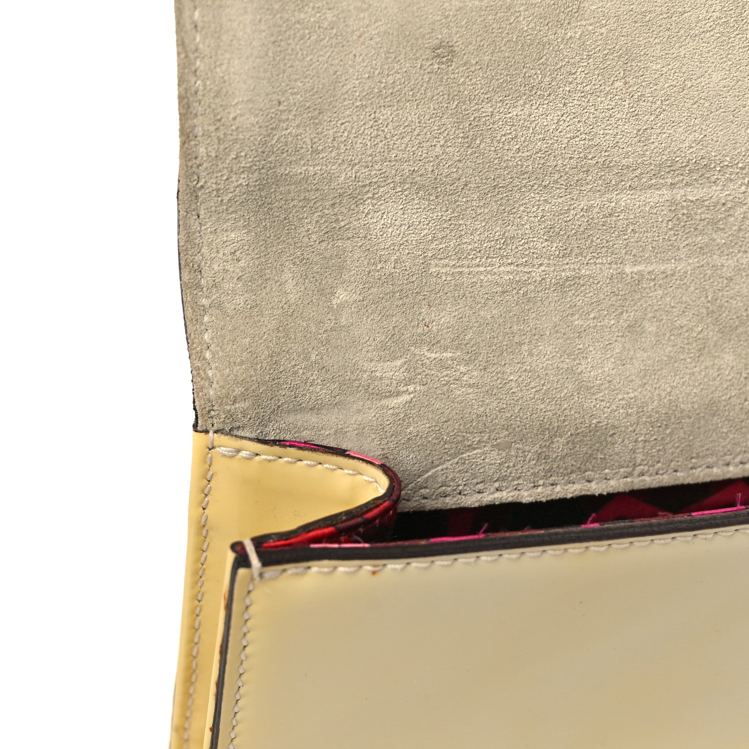Gucci Patent Romy Clutch Off White 11 of 12