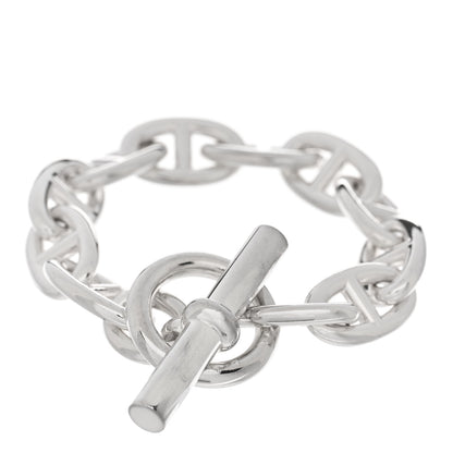 Hermes Sterling Silver TGM Chaine d'Ancre Bracelet 2 of 4