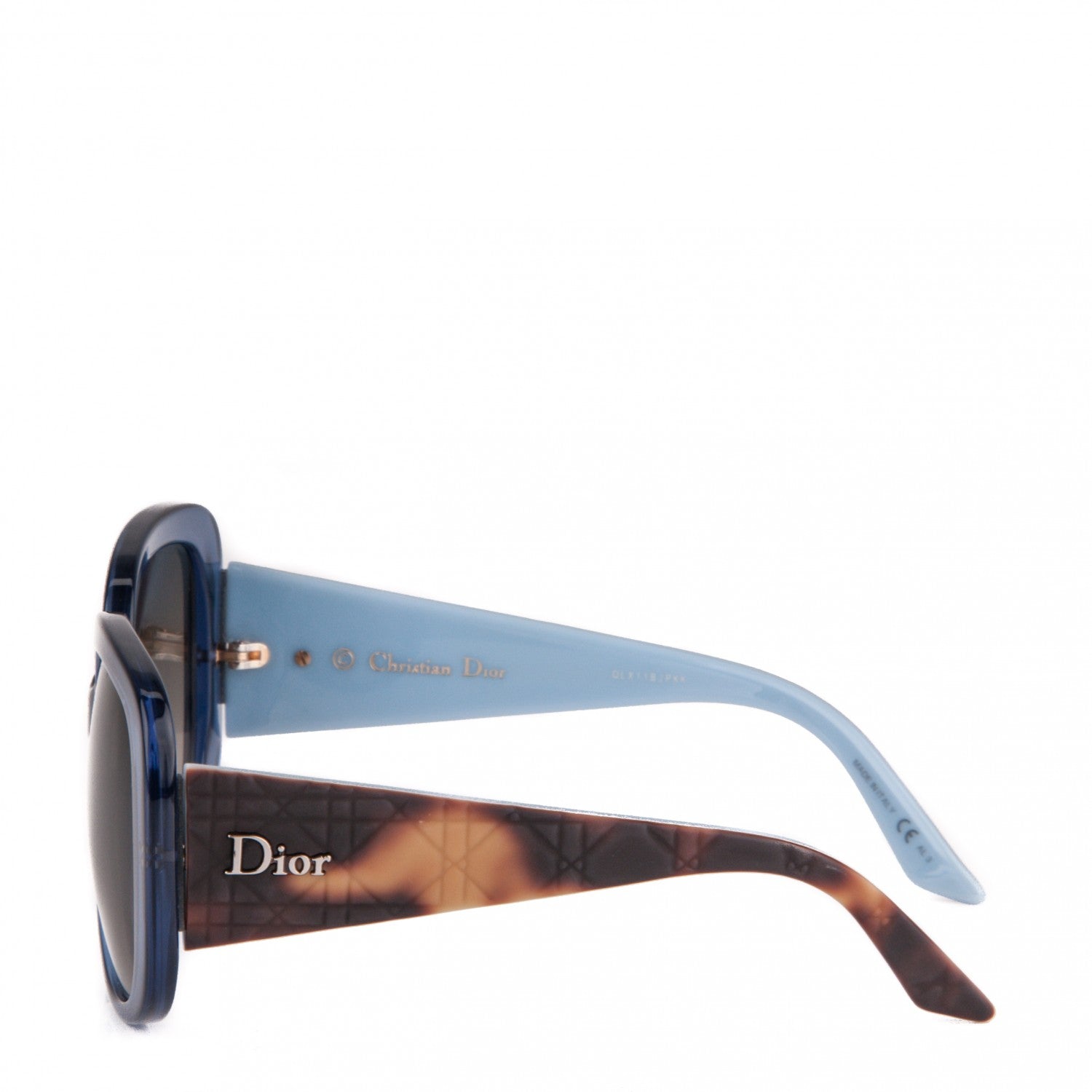 Christian Dior Resin Cannage Lady 1 Sunglasses Blue 2 of 5