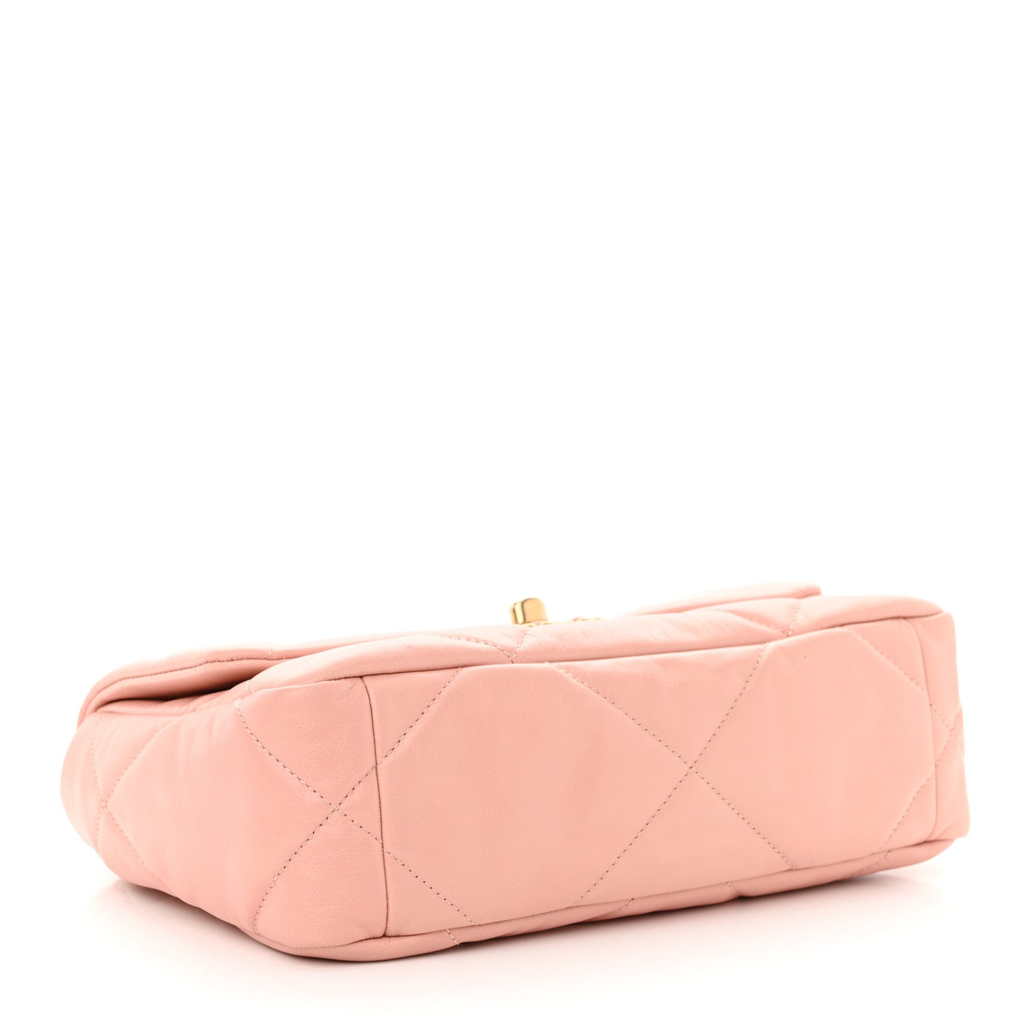 Goatskin Quilted Medium Chanel 19 Flap Light Pink